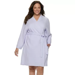 Plus Size Croft & Barrow® Waffle-Knit Kimono Robe 12 Plus Size Croft & Barrow® Waffle-Knit Kimono Robe -Outlet Croft & Barrow Store 2668341 Purple
