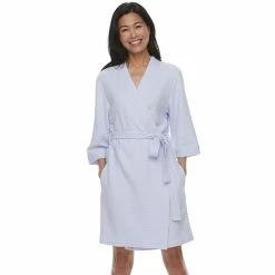 Women's Croft & Barrow® Waffle Texture Robe -Outlet Croft & Barrow Store 2749414 Purple