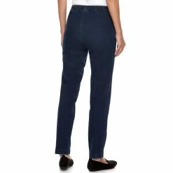 Women's Croft & Barrow® Classic Pull-On Straight Leg Pants -Outlet Croft & Barrow Store 2924992 ALT5