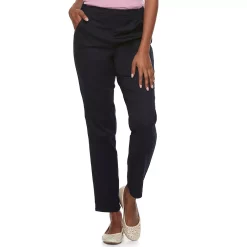 Women's Croft & Barrow® Classic Pull-On Straight Leg Pants -Outlet Croft & Barrow Store 2924992 Genuine Navy