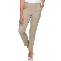 Women's Croft & Barrow® Classic Pull-On Straight Leg Pants -Outlet Croft & Barrow Store 2924992 New Taupe