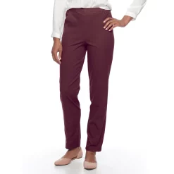 Women's Croft & Barrow® Classic Pull-On Straight Leg Pants -Outlet Croft & Barrow Store 2924992 Port Royale