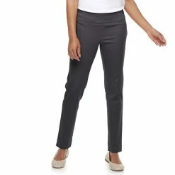 Petite Croft & Barrow® Effortless Stretch Pants 25 Petite Croft & Barrow® Effortless Stretch Pants -Outlet Croft & Barrow Store 3294699 Forged Iron