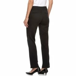 Women's Croft & Barrow® Effortless Stretch Pull-On Mid-Rise Straight-Leg Pants 44 Women's Croft & Barrow® Effortless Stretch Pull-On Mid-Rise Straight-Leg Pants -Outlet Croft & Barrow Store 3354493 ALT2