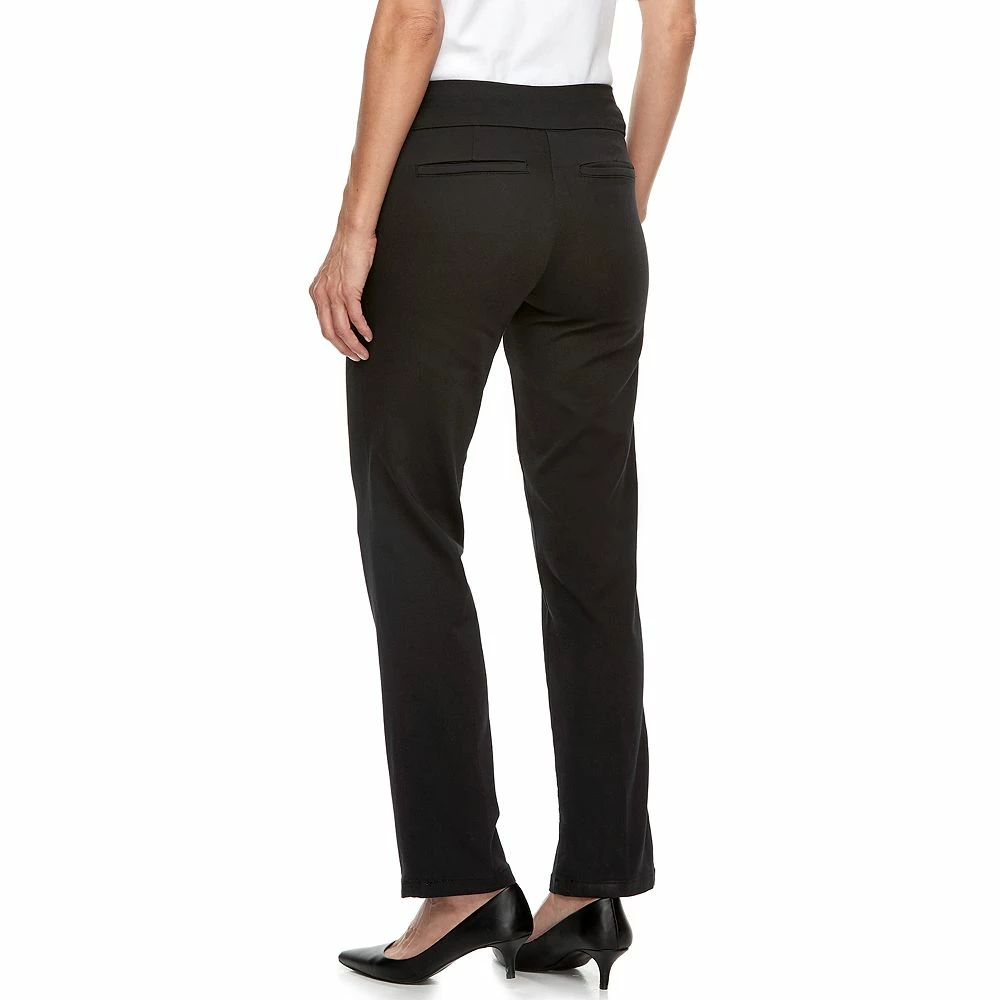 Women's Croft & Barrow® Effortless Stretch Pull-On Mid-Rise Straight-Leg Pants 21 Women's Croft & Barrow® Effortless Stretch Pull-On Mid-Rise Straight-Leg Pants - Image 21