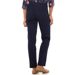 Women's Croft & Barrow® Effortless Stretch Pull-On Mid-Rise Straight-Leg Pants 45 Women's Croft & Barrow® Effortless Stretch Pull-On Mid-Rise Straight-Leg Pants -Outlet Croft & Barrow Store 3354493 ALT3