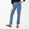 Women's Croft & Barrow® Effortless Stretch Pull-On Mid-Rise Straight-Leg Pants