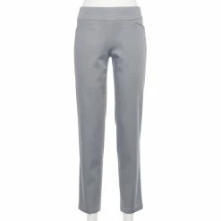 Women's Croft & Barrow® Effortless Stretch Pull-On Mid-Rise Straight-Leg Pants 30 Women's Croft & Barrow® Effortless Stretch Pull-On Mid-Rise Straight-Leg Pants -Outlet Croft & Barrow Store 3354493 Flagstone