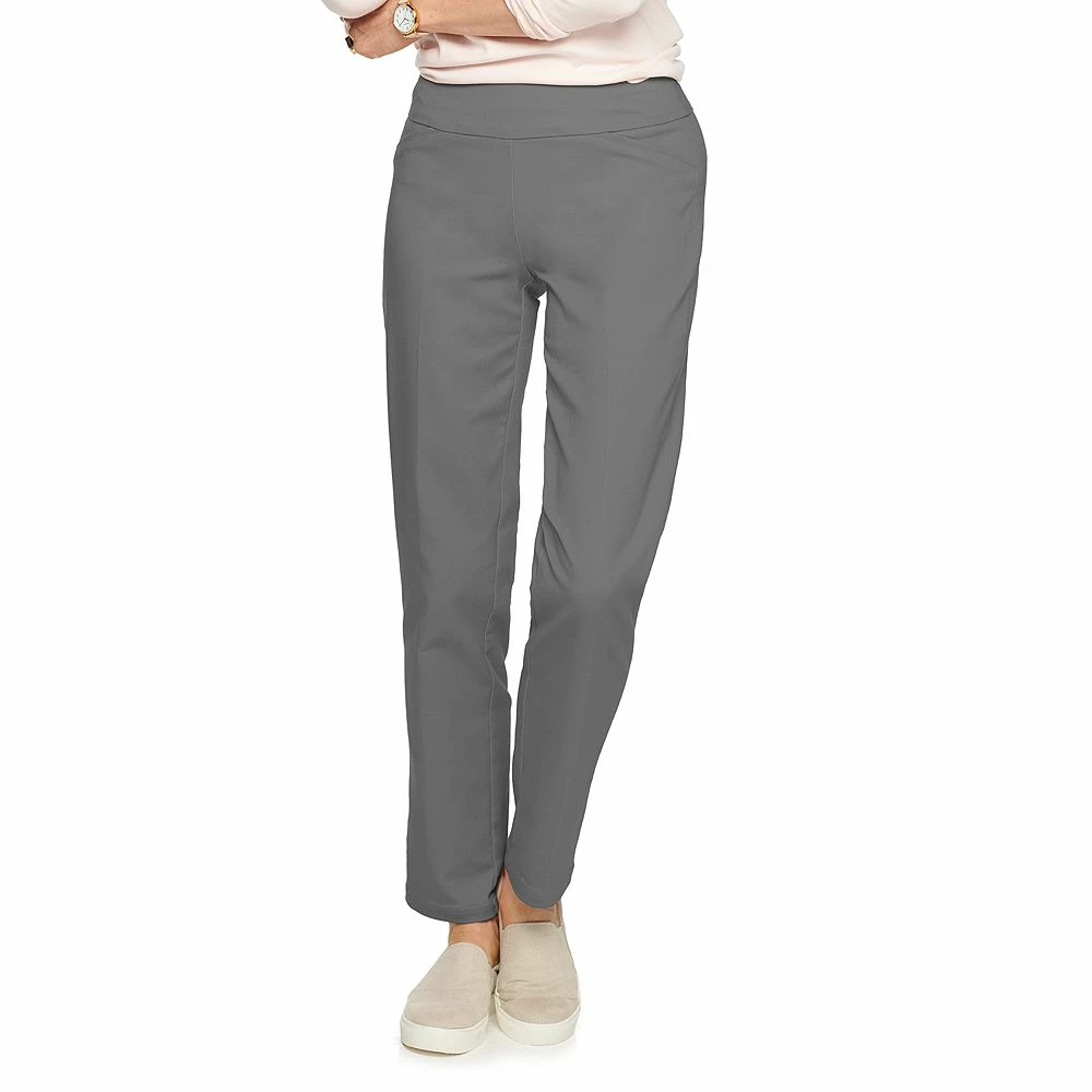 Women's Croft & Barrow® Effortless Stretch Pull-On Mid-Rise Straight-Leg Pants 4 Women's Croft & Barrow® Effortless Stretch Pull-On Mid-Rise Straight-Leg Pants - Image 4