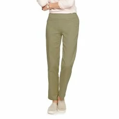 Women's Croft & Barrow® Effortless Stretch Pull-On Mid-Rise Straight-Leg Pants 31 Women's Croft & Barrow® Effortless Stretch Pull-On Mid-Rise Straight-Leg Pants -Outlet Croft & Barrow Store 3354493 Olive
