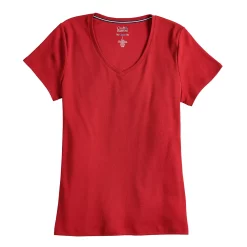 Women's Croft & Barrow® Essential V-Neck Tee -Outlet Croft & Barrow Store 3482291 ALT