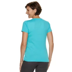 Women's Croft & Barrow® Essential V-Neck Tee -Outlet Croft & Barrow Store 3482291 ALT7