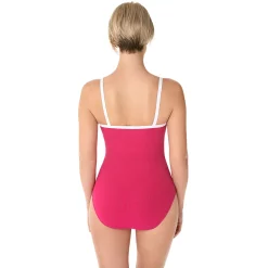 Women's Croft & Barrow® Ribbed One- Piece Swimsuit -Outlet Croft & Barrow Store 3533075 ALT