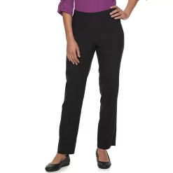 Women's Croft & Barrow® Millennium Tummy Control Pull-On Pants -Outlet Croft & Barrow Store 3767212 Black Leopard