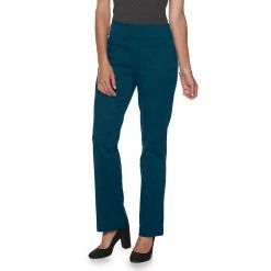 Women's Croft & Barrow® Effortless Stretch Pull-On Bootcut Pants -Outlet Croft & Barrow Store 3857885 Dark Teal