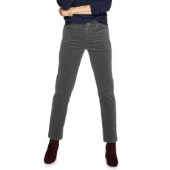 Women's Croft & Barrow® Straight-Leg Corduroy Pants -Outlet Croft & Barrow Store 3880395 Charcoal