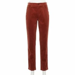Women's Croft & Barrow® Straight-Leg Corduroy Pants -Outlet Croft & Barrow Store 3880395 Maple Chili