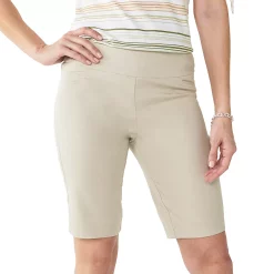 Women's Croft & Barrow® Effortless Stretch Bermuda Shorts -Outlet Croft & Barrow Store 3913048 Stonewall
