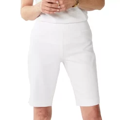 Women's Croft & Barrow® Effortless Stretch Bermuda Shorts -Outlet Croft & Barrow Store 3913048 White
