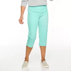 Women's Croft & Barrow® Effortless Stretch Capri Pants -Outlet Croft & Barrow Store 3918078 Aqua
