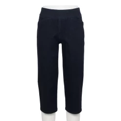 Women's Croft & Barrow® Effortless Stretch Capri Pants -Outlet Croft & Barrow Store 3918078 Rinse Wash
