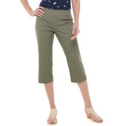 Women's Croft & Barrow® Effortless Stretch Capri Pants -Outlet Croft & Barrow Store 3918078 Seaspray