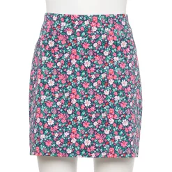 Women's Croft & Barrow® Effortless Stretch Skort -Outlet Croft & Barrow Store 3926073 Navy Floral