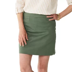 Women's Croft & Barrow® Effortless Stretch Skort -Outlet Croft & Barrow Store 3926073 Olive
