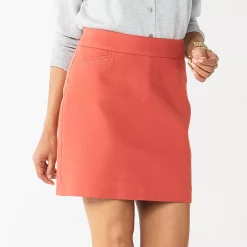 Women's Croft & Barrow® Effortless Stretch Skort -Outlet Croft & Barrow Store 3926073 Orange