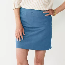Women's Croft & Barrow® Effortless Stretch Skort -Outlet Croft & Barrow Store 3926073 Sadie Stream