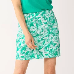 Women's Croft & Barrow® Effortless Stretch Skort -Outlet Croft & Barrow Store 3926073 Teal Palm