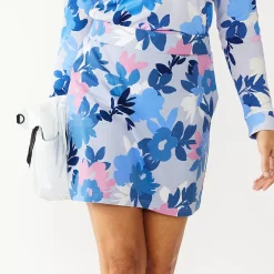 Women's Croft & Barrow® Easy Pull-On Skort -Outlet Croft & Barrow Store 3947868 Blue Floral