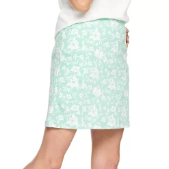 Women's Croft & Barrow® Easy Pull-On Skort -Outlet Croft & Barrow Store 3947868 Mint Floral