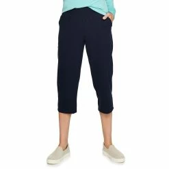 Women's Croft & Barrow® Easy Pull-On Knit Capri Pants