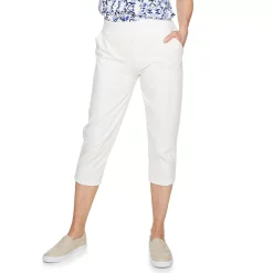 Women's Croft & Barrow® Easy Pull-On Knit Capri Pants -Outlet Croft & Barrow Store 3982181 White