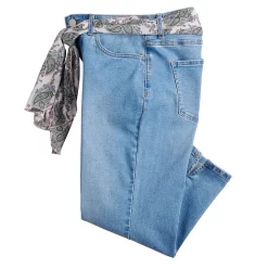 Women's Croft & Barrow® Comfort Waist Denim Capris -Outlet Croft & Barrow Store 3987731 ALT5