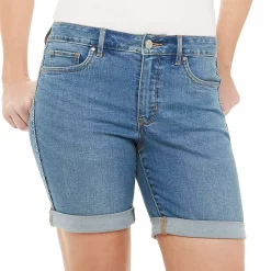 Women's Croft & Barrow® Cuffed Jean Shorts 8 Women's Croft & Barrow® Cuffed Jean Shorts -Outlet Croft & Barrow Store 4145304 Medium Wash