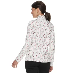 Petite Croft & Barrow® Essential Long-Sleeve Mockneck Top -Outlet Croft & Barrow Store 4476148 ALT