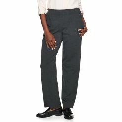 Women's Croft & Barrow® Easy Knit Straight-Leg Pants -Outlet Croft & Barrow Store 4517063 Heather Gray