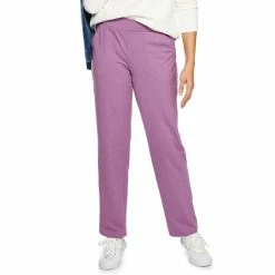Women's Croft & Barrow® Easy Knit Straight-Leg Pants -Outlet Croft & Barrow Store 4517063 Violet