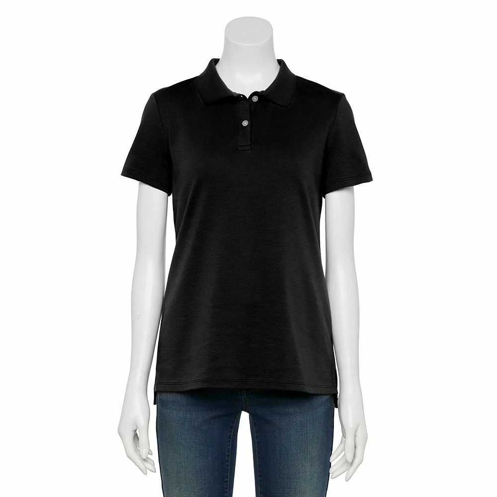 Petite Croft & Barrow® Essential Polo Shirt 2 Petite Croft & Barrow® Essential Polo Shirt - Image 2