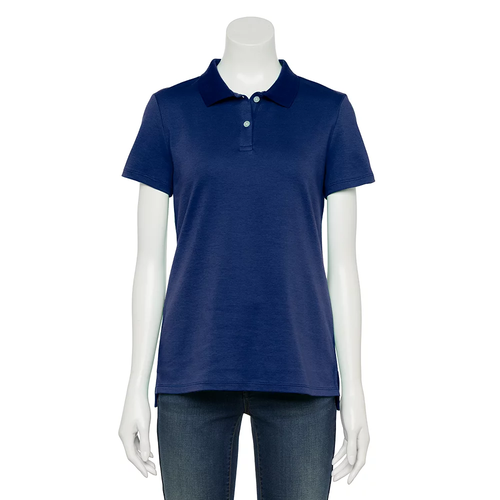 Petite Croft & Barrow® Essential Polo Shirt 1 Petite Croft & Barrow® Essential Polo Shirt