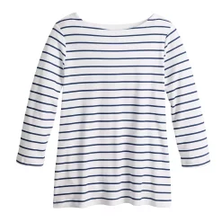 Women's Croft & Barrow® Boatneck Top -Outlet Croft & Barrow Store 4556649 ALT5