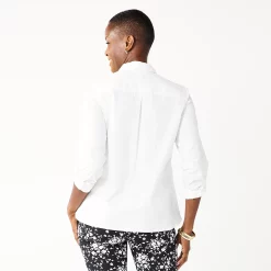 Women's Croft & Barrow® Essential Comfort Stretch Shirt 72 Women's Croft & Barrow® Essential Comfort Stretch Shirt -Outlet Croft & Barrow Store 4676876 ALT