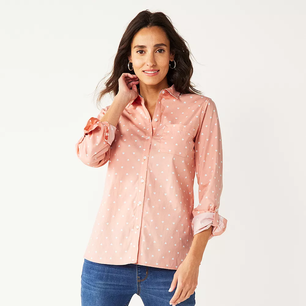 Women's Croft & Barrow® Essential Comfort Stretch Shirt 11 Women's Croft & Barrow® Essential Comfort Stretch Shirt - Image 11