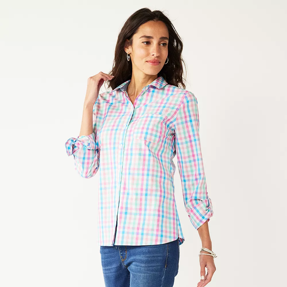 Women's Croft & Barrow® Essential Comfort Stretch Shirt 18 Women's Croft & Barrow® Essential Comfort Stretch Shirt - Image 18
