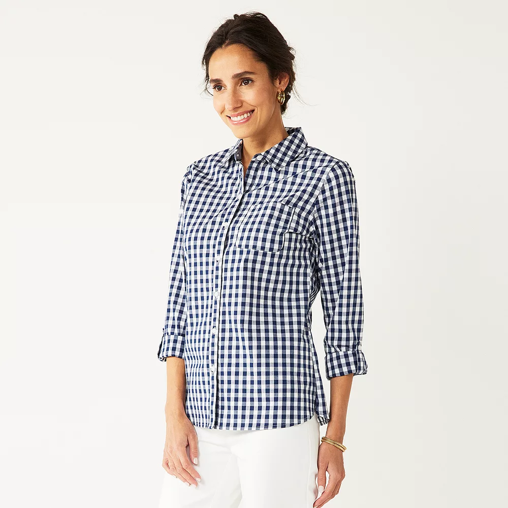 Women's Croft & Barrow® Essential Comfort Stretch Shirt 6 Women's Croft & Barrow® Essential Comfort Stretch Shirt - Image 6