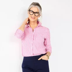 Women's Croft & Barrow® Essential Comfort Stretch Shirt 43 Women's Croft & Barrow® Essential Comfort Stretch Shirt -Outlet Croft & Barrow Store 4676876 Rose Stripe