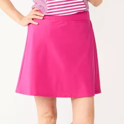 Women's Croft & Barrow® Classic Comfort Collection A-Line Skort -Outlet Croft & Barrow Store 4845651 Fuchsia