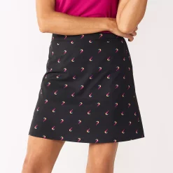 Women's Croft & Barrow® Classic Comfort Collection A-Line Skort -Outlet Croft & Barrow Store 4845651 Toucan Print